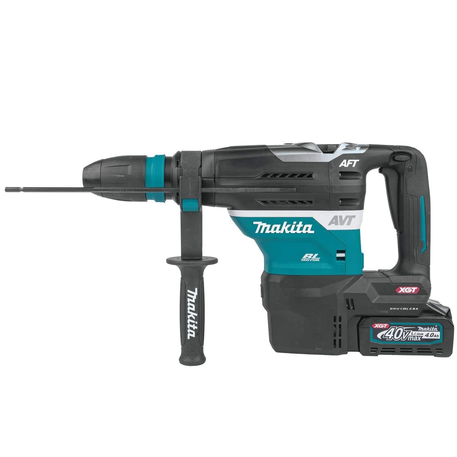 Makita GRH05M1 40V max XGT Brushless 1-9/16" SDS-MAX AVT Rotary Hammer Kit, AFT, AWS Capable (4.0Ah)
