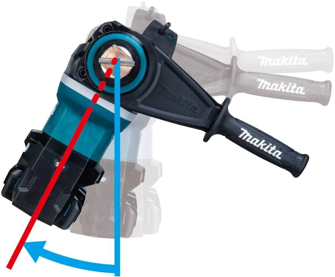 Makita GRH06PM 80V max (40V max X2) XGT Brushless 2" SDS-MAX AVT Rotary Hammer Kit, AFT, AWS Capable (4.0Ah)