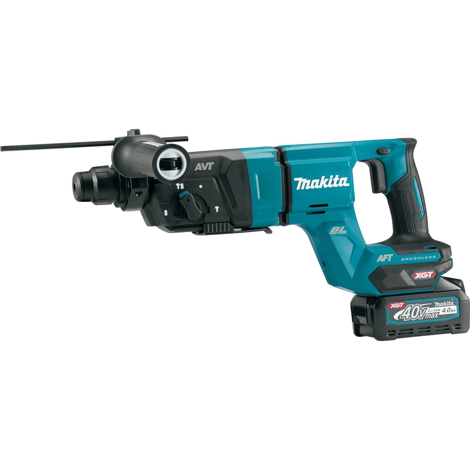 Makita GRH07M1 40V max XGT Brushless Cordless 1-1/8" SDS-PLUS AVT Rotary Hammer (D-Handle) Kit, AFT, AWS Capable (4.0 Ah)