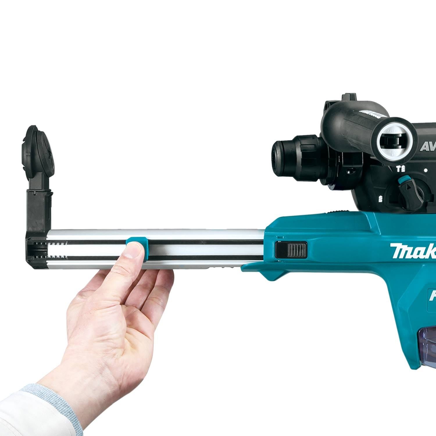 Makita GRH07M1W 40V max XGT Brushless 1-1/8" SDS-PLUS AVT Rotary Hammer (D-Handle) Kit w/ Dust Extractor, AFT, AWS Capable (4.0Ah)