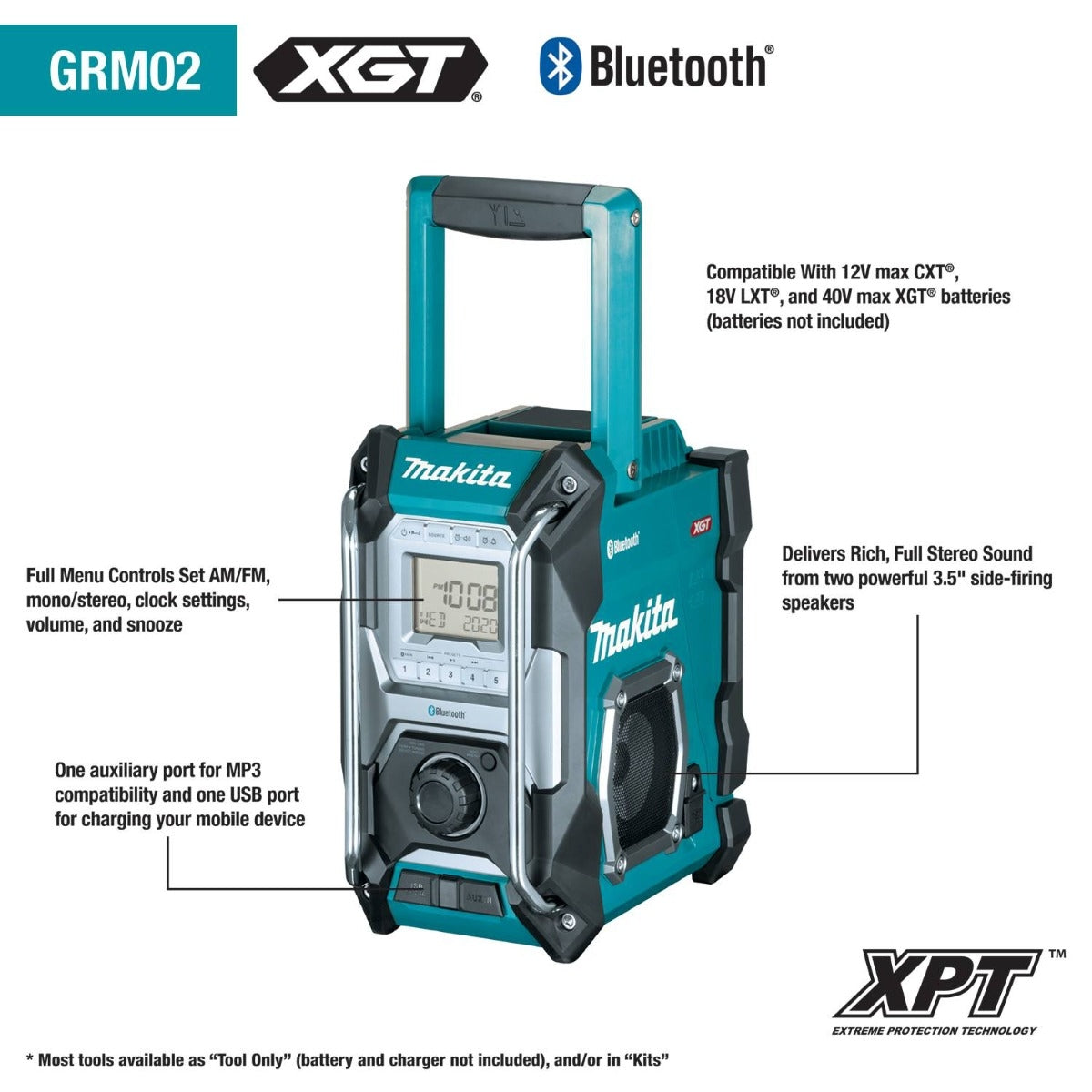 *** MUST COMPLETE ONLINE FORM AT MAKITATOOLS.COM/EREBATES TO RECEIVE FREE ITEM*** Ships separately from Makita.
