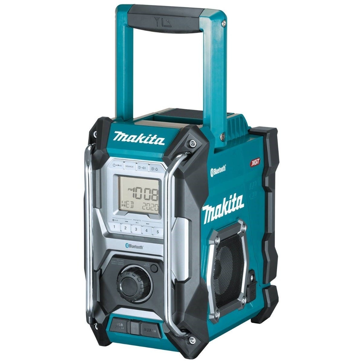 Makita 40V max XGT Cordless Bluetooth Job Site Radio, Compact L.E.D. Flashlight, and 4.0Ah Battery
