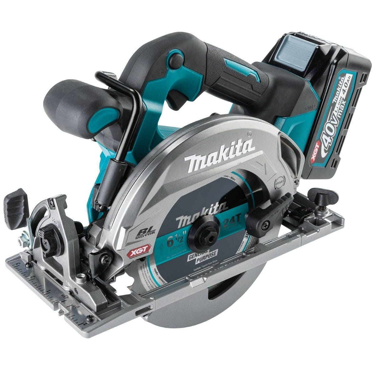 Makita GSH05M1 40V max XGT Brushless Cordless 6-1/2" Circular Saw Kit, AWS Capable (4.0Ah)