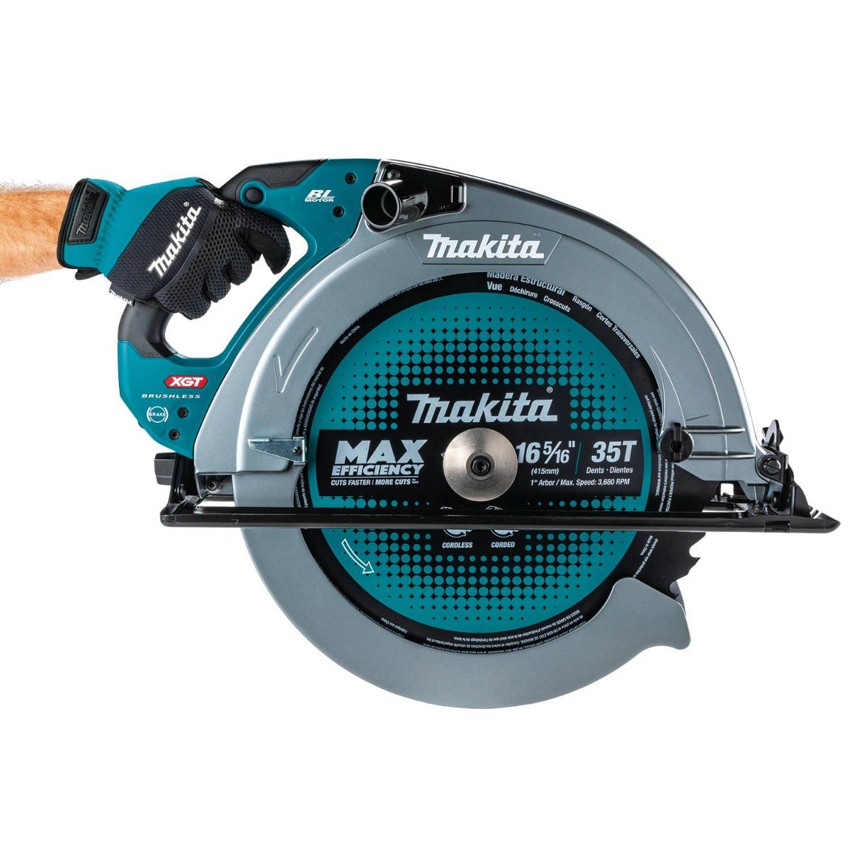 Makita GSH06T1 40V max XGTÂ® Brushless Cordless 16-5/16" Circular Saw Kit, AWS Capable (5.0Ah)
