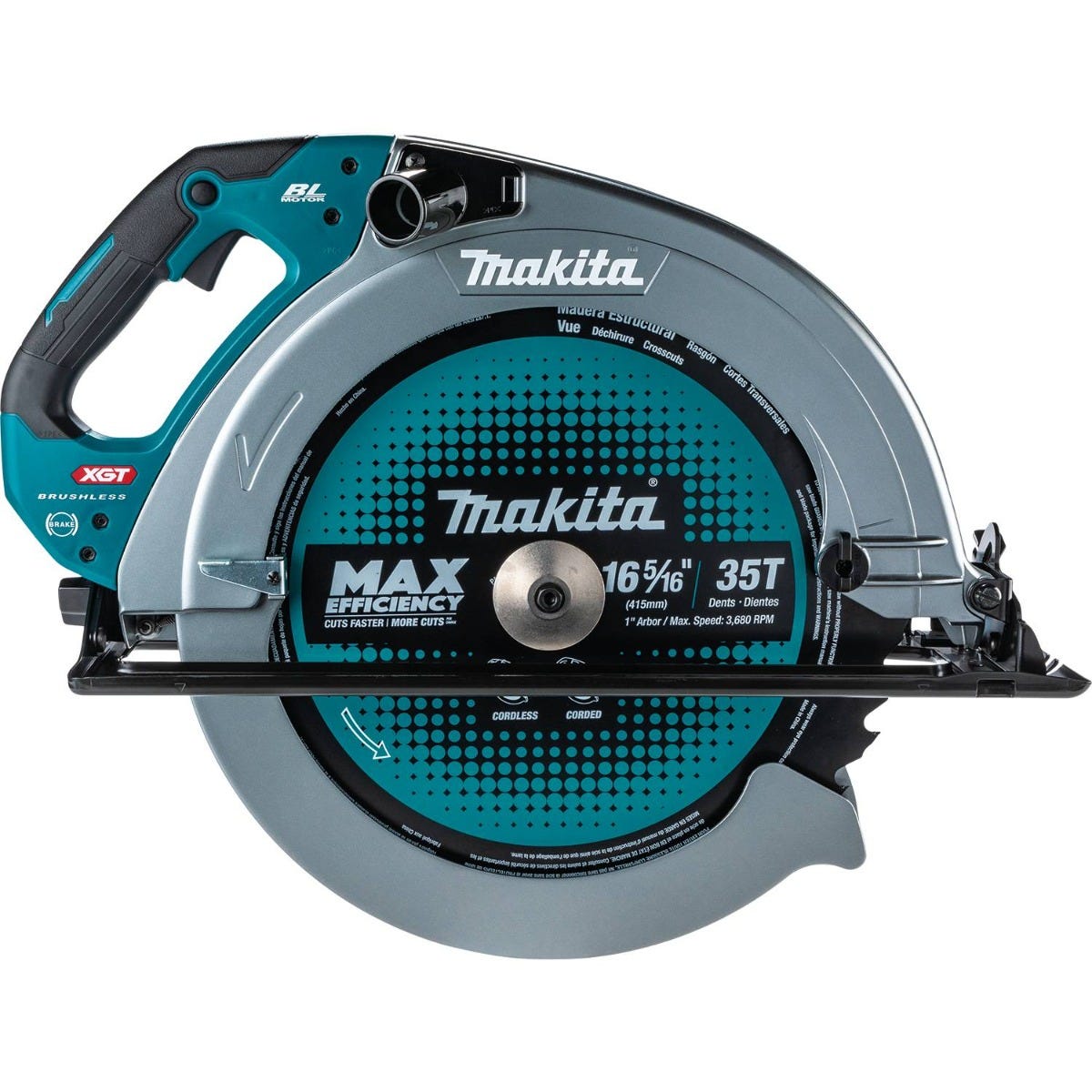 Makita GSH06Z 40V max XGTÂ® Brushless Cordless 16-5/16" Circular Saw, AWS Capable, Tool Only