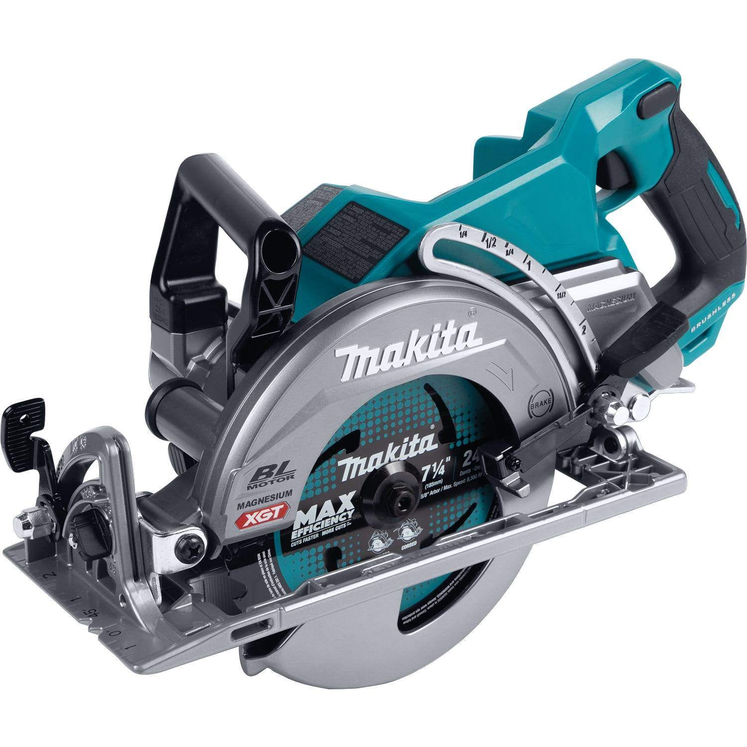Makita GSR01Z 40V max XGT Brushless Cordless Rear Handle 7-1/4" Circular Saw, Tool Only