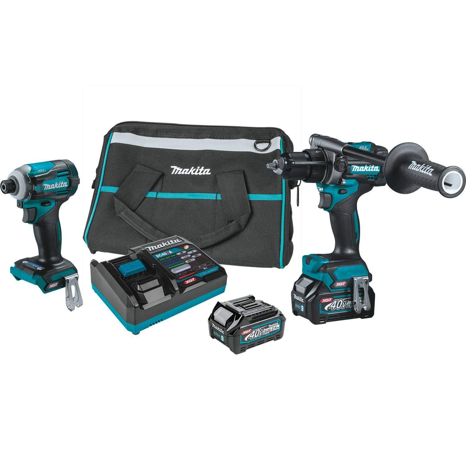 Makita 40V max XGT Brushless Cordless 2-Pc. Combo 2.5Ah Kit with Battery