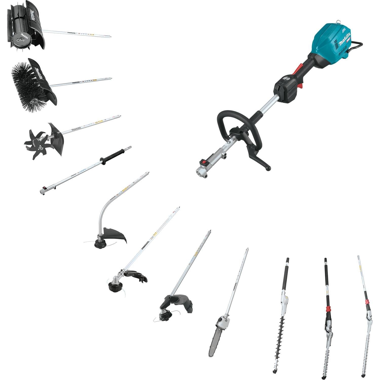 Makita GUX01JM1X1 40V max XGT Brushless Cordless Couple Shaft Power Head Kit with 17" String Trimmer Attachment (4.0Ah)
