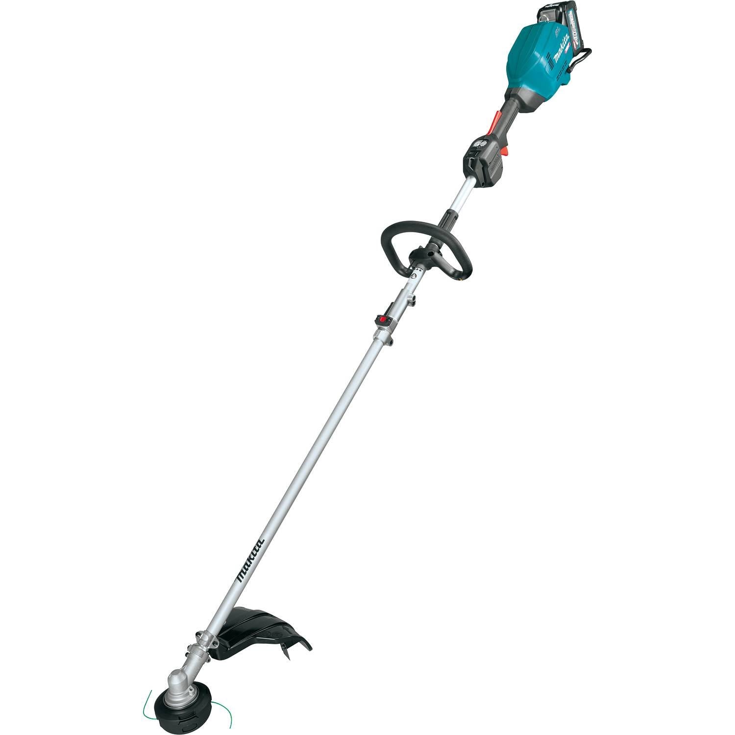 Makita GUX01JM1X1 40V max XGT Brushless Cordless Couple Shaft Power Head Kit with 17" String Trimmer Attachment (4.0Ah)