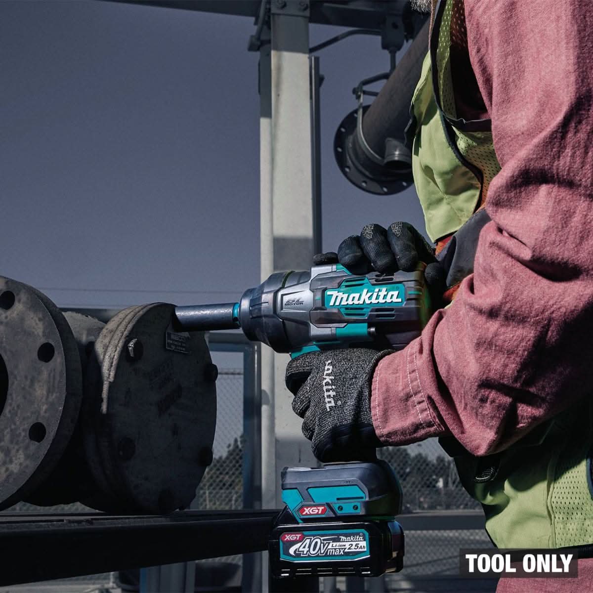 Makita GWT02Z 40V max XGT Brushless Cordless 4-Speed High-Torque 1/2" Sq. Drive Impact Wrench w/ Friction Ring Anvil, Tool Only