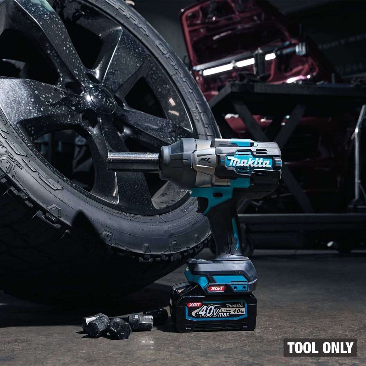 Makita GWT02Z 40V max XGT Brushless Cordless 4-Speed High-Torque 1/2" Sq. Drive Impact Wrench w/ Friction Ring Anvil, Tool Only