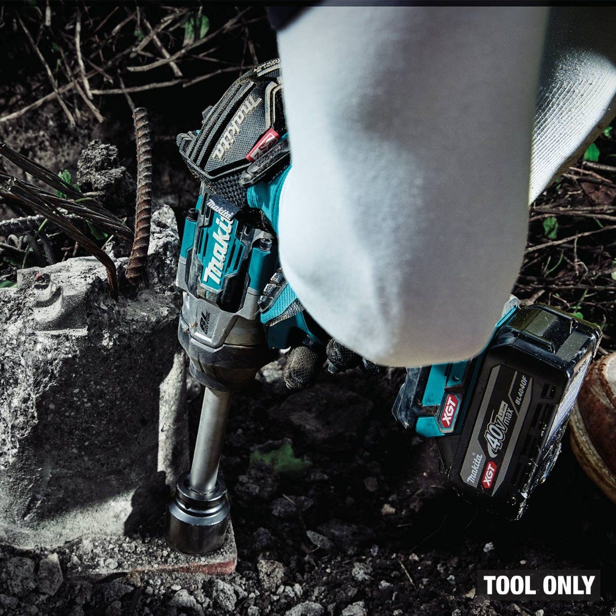 Makita GWT11Z 40V max XGT Brushless Cordless 4-Speed High-Torque 3/4-in. Extended Anvil Friction Ring Impact Wrench, Tool Only