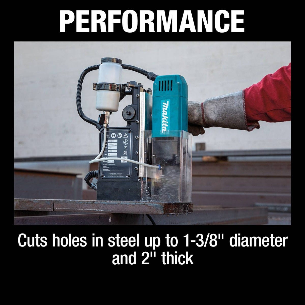 Makita HB350 1-3/8-in Magnetic Drill