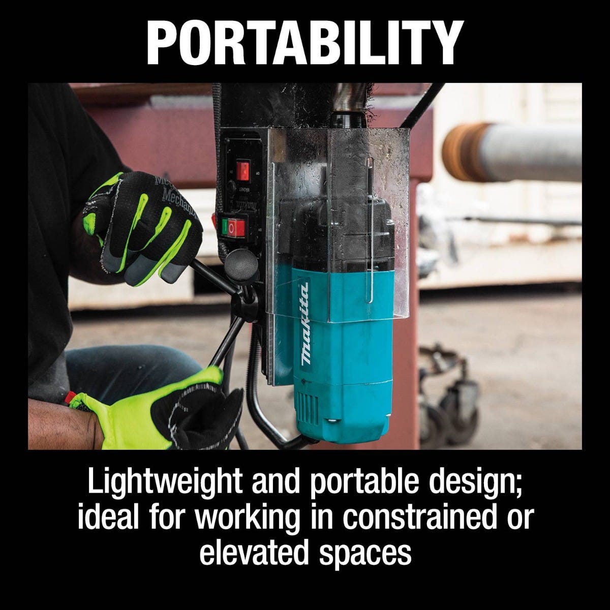 Makita HB350 1-3/8-in Magnetic Drill