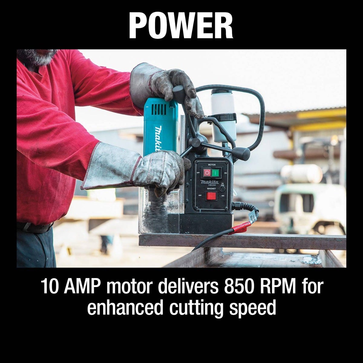 Makita HB350 1-3/8-in Magnetic Drill