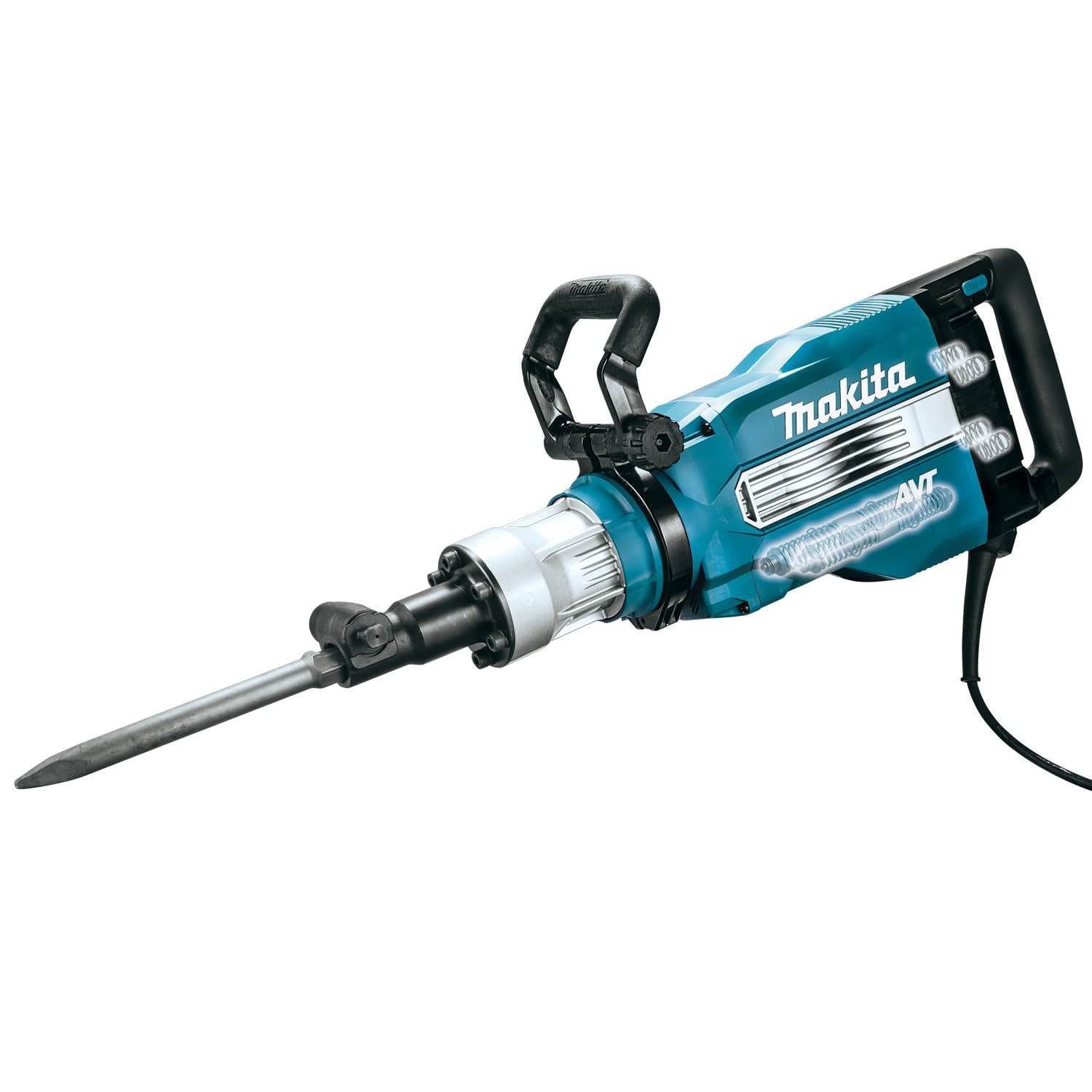 Makita HM1512 45 lb. AVT Demolition Hammer, accepts 1-1/8" Hex bits