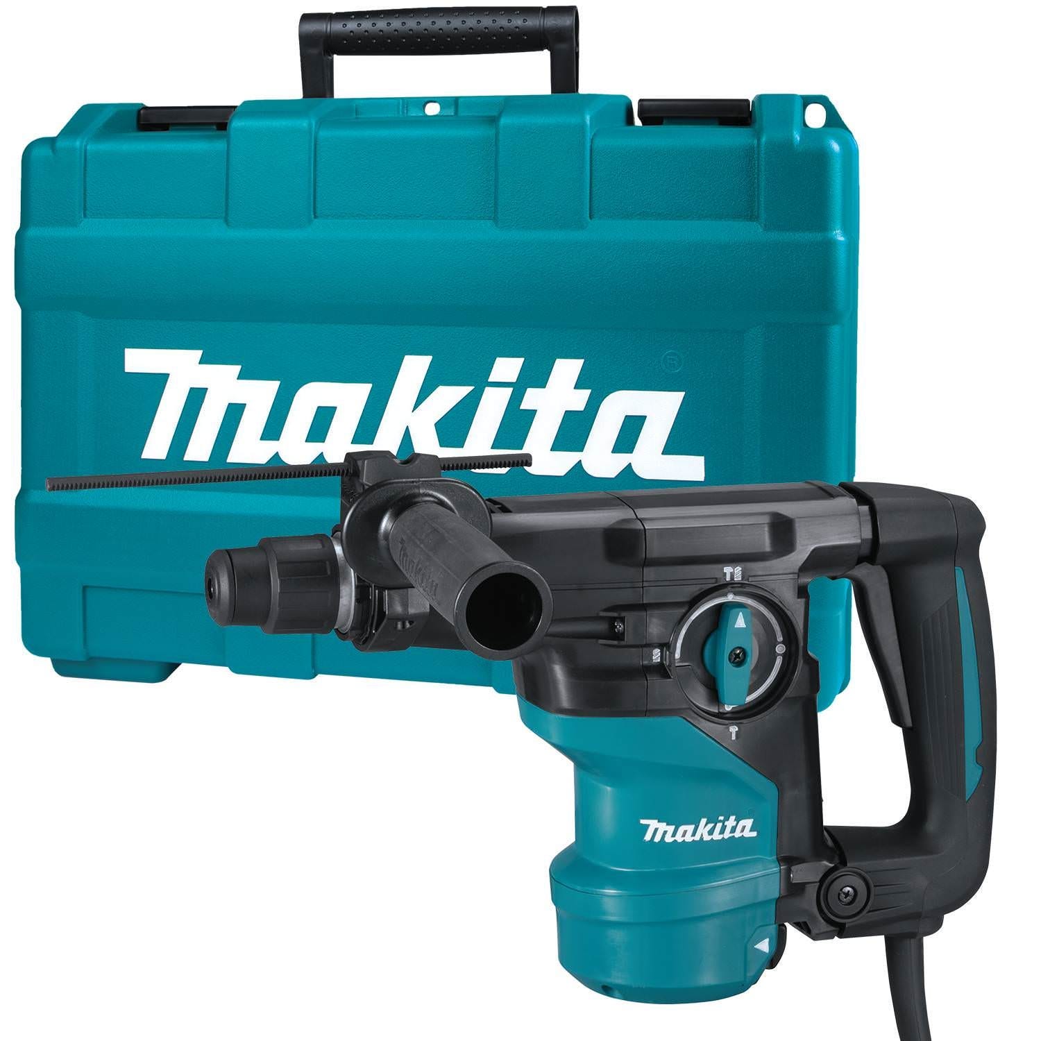 Makita 1-3/16'' Rotary Hammer, accepts SDS-PLUS bits, L-Shape plus 1" SDS-PLUS AVT Rotary Hammer, w/ HEPA Dust Extractor (D-handle)