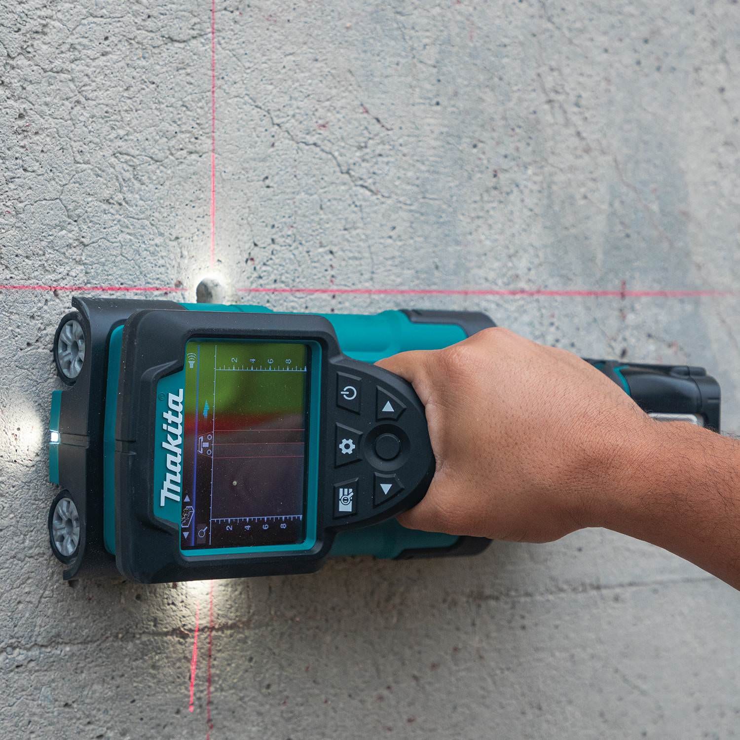 Makita DWD181R1J 18V LXT Lithium"‘Ion Cordless Multi-Surface Scanner Kit (2.0Ah), with Interlocking Storage Case
