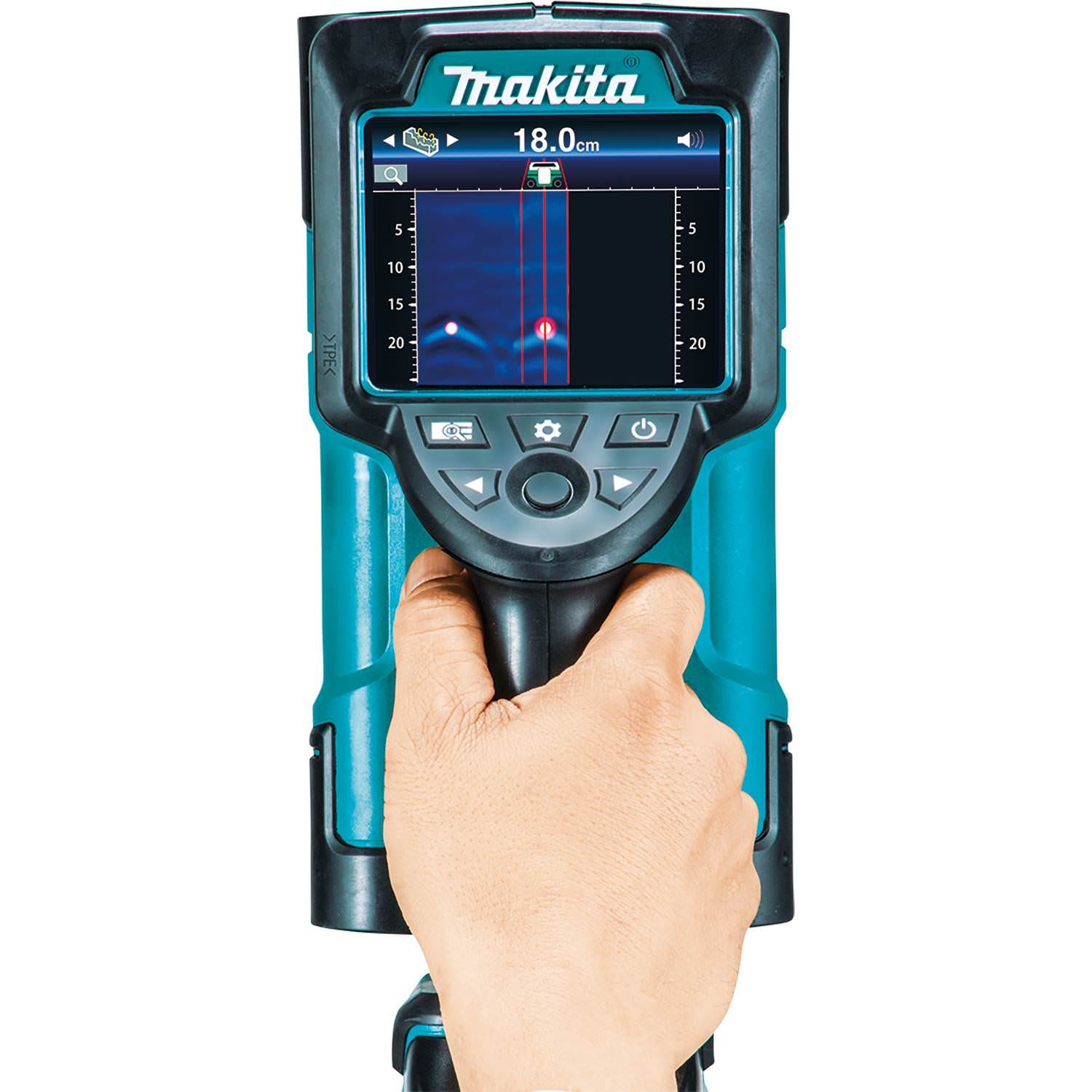 Makita DWD181R1J 18V LXT Lithium"‘Ion Cordless Multi-Surface Scanner Kit (2.0Ah), with Interlocking Storage Case