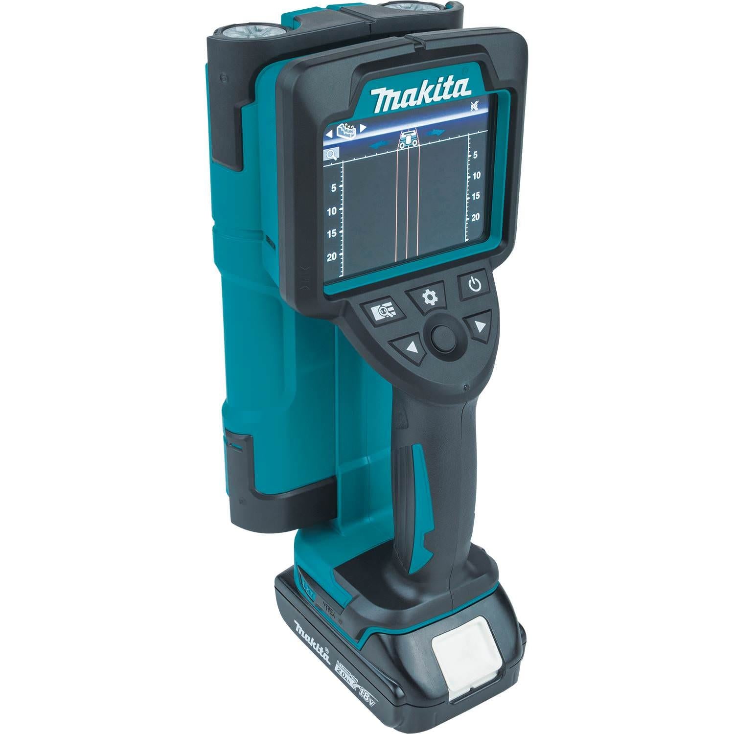 Makita DWD181R1J 18V LXT Lithium"‘Ion Cordless Multi-Surface Scanner Kit (2.0Ah), with Interlocking Storage Case