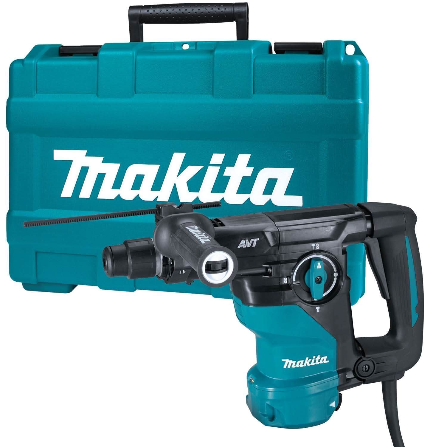 Makita 1-3/16-Inch AVT Rotary Hammer plus 1" SDS-PLUS AVT Rotary Hammer, w/ HEPA Dust Extractor (D-handle)
