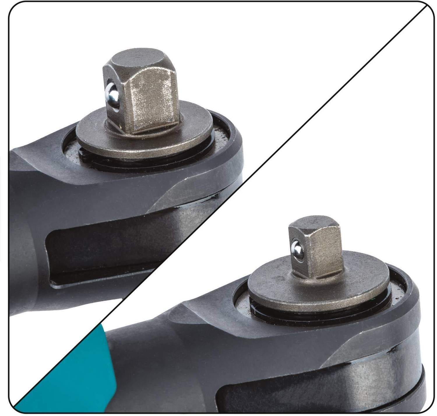 Makita RW01Z 12V max CXT Lithium-Ion Cordless 3/8" / 1/4" Sq. Drive Ratchet, Tool Only