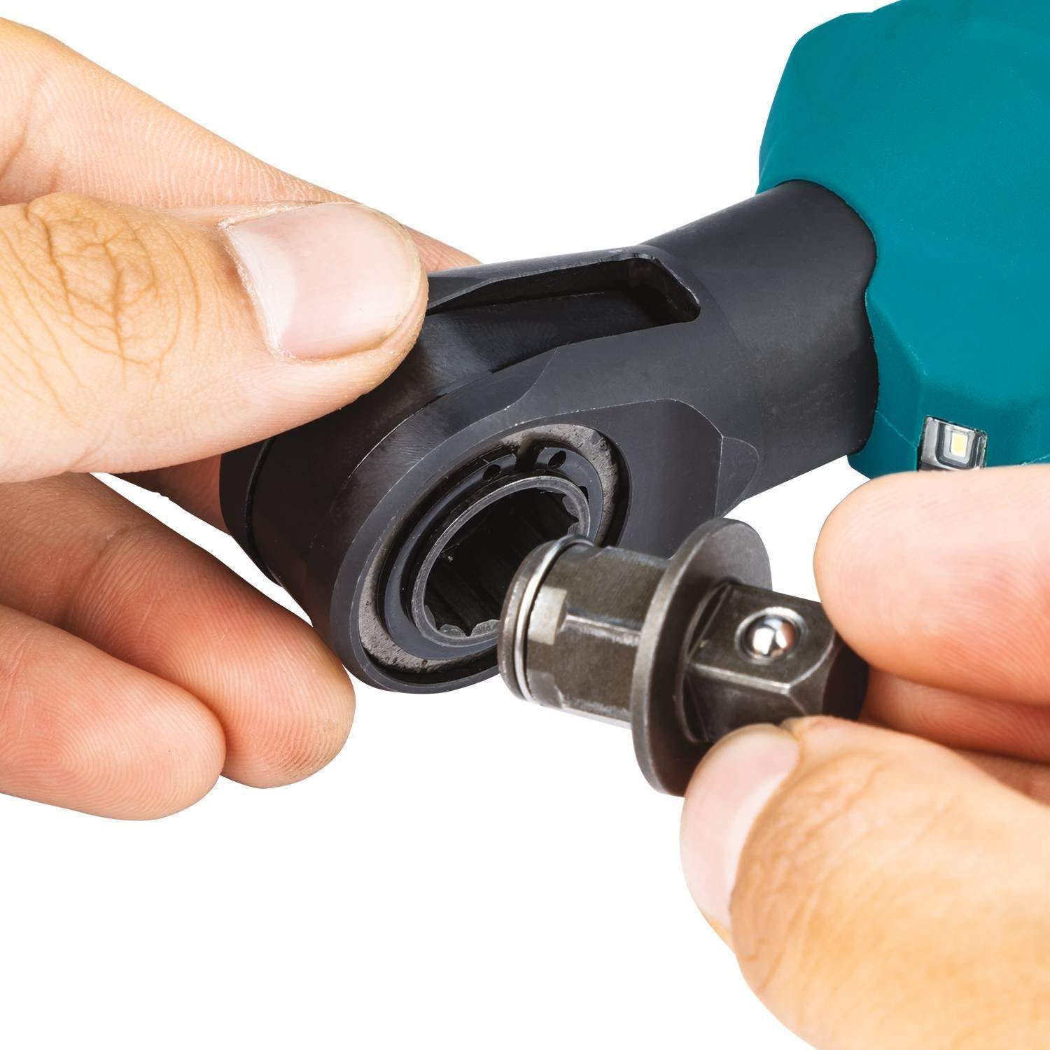 Makita RW01Z 12V max CXT Lithium-Ion Cordless 3/8" / 1/4" Sq. Drive Ratchet, Tool Only