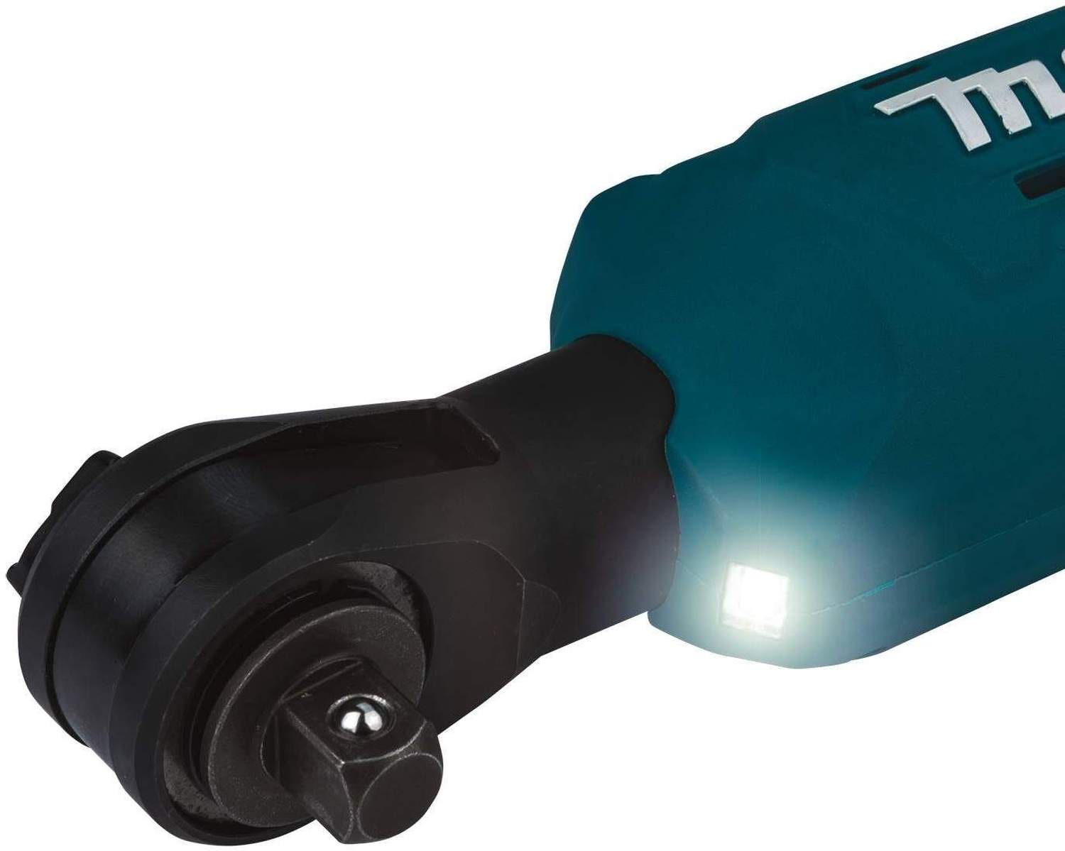 Makita RW01Z 12V max CXT Lithium-Ion Cordless 3/8" / 1/4" Sq. Drive Ratchet, Tool Only
