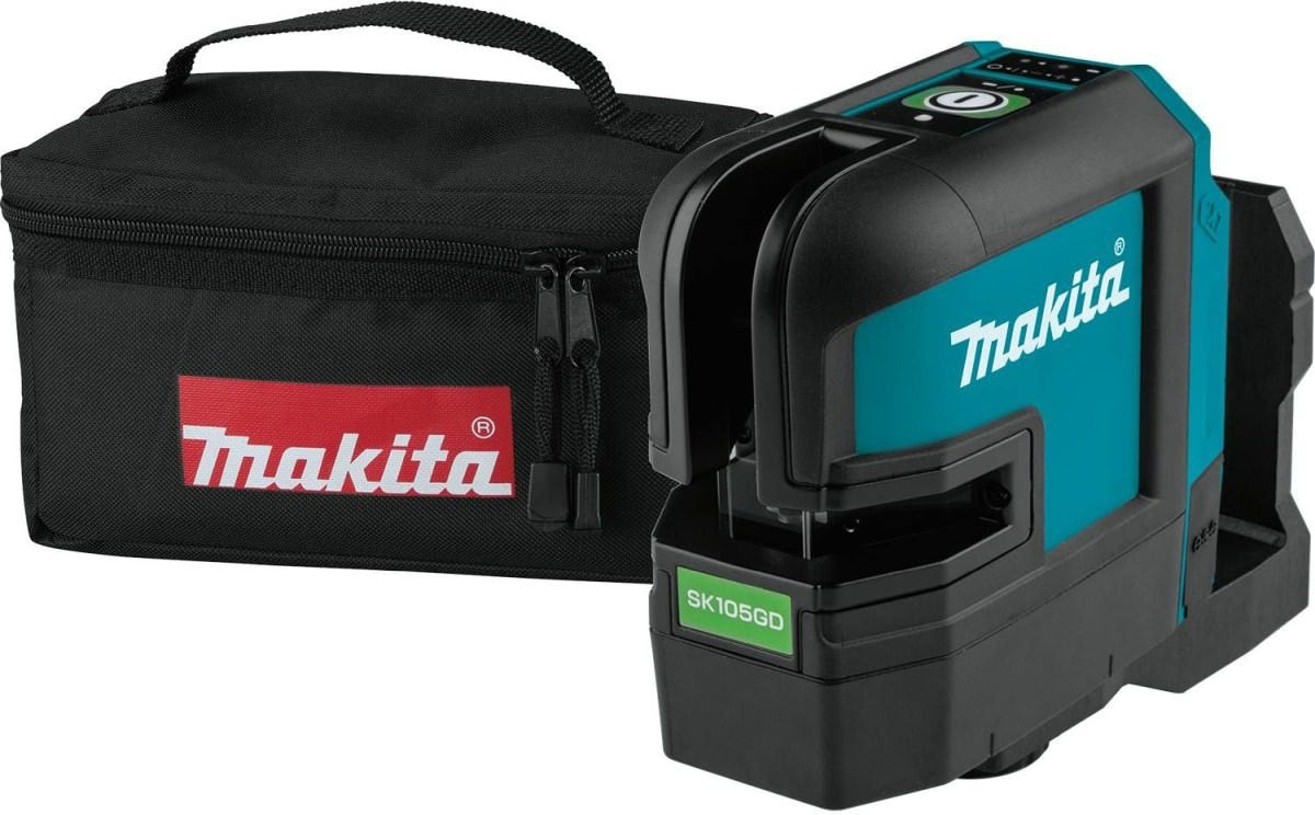 Makita SK105GDZ 12V max CXT Lithium-Ion Cordless Self-Leveling Cross-Line Green Beam Laser, Tool Only