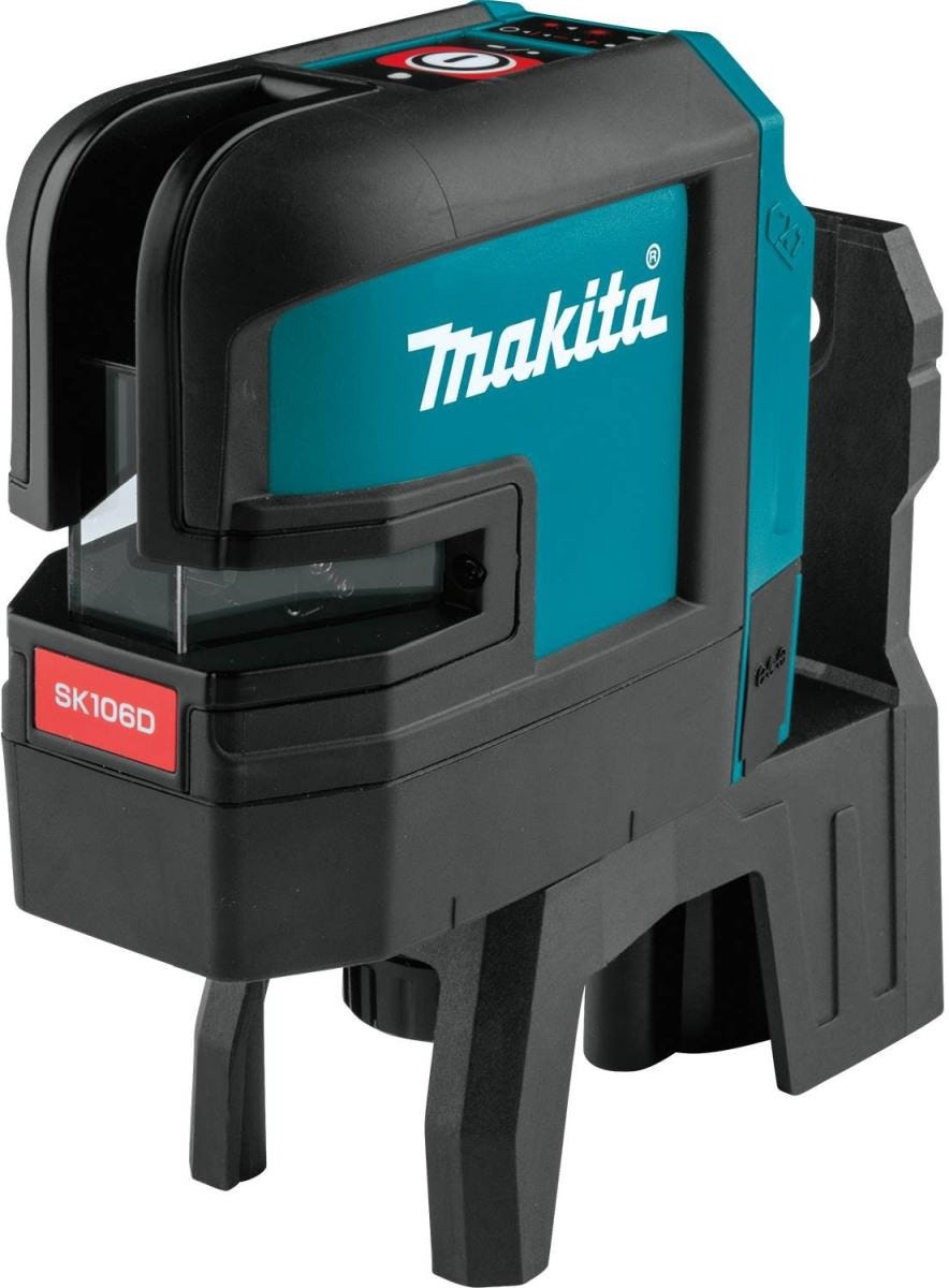 Makita SK106DZ 12V max CXT Lithium-Ion Cordless Self-Leveling Cross-Line/4-Point Red Beam Laser, Tool Only