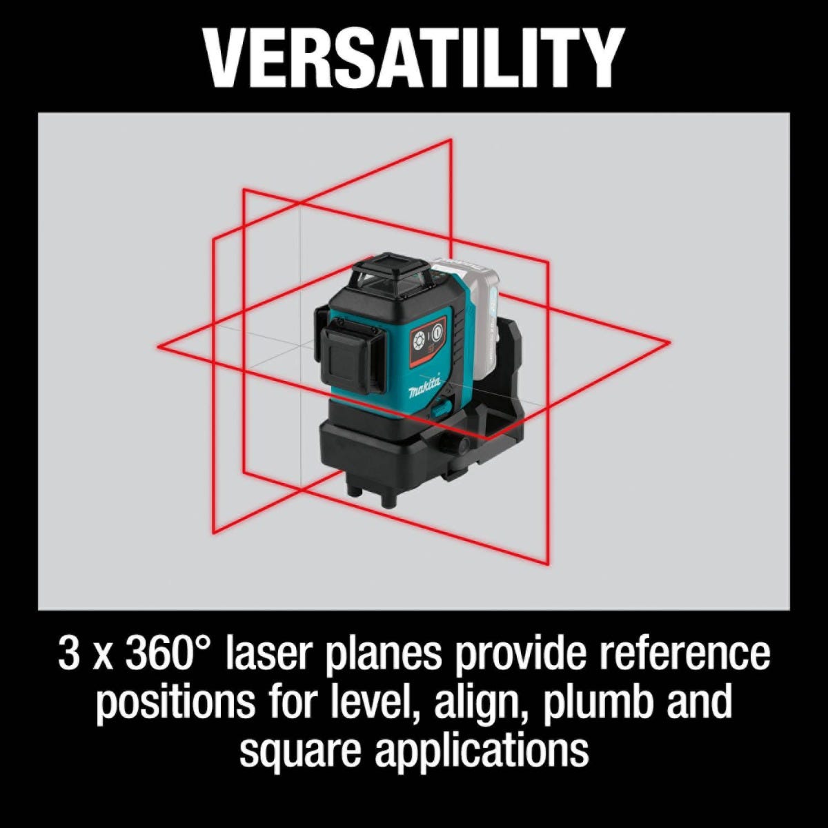 Makita SK700D 12V max CXT Lithium-Ion Cordless Self-Leveling 360; 3-Plane Red Laser, Tool Only
