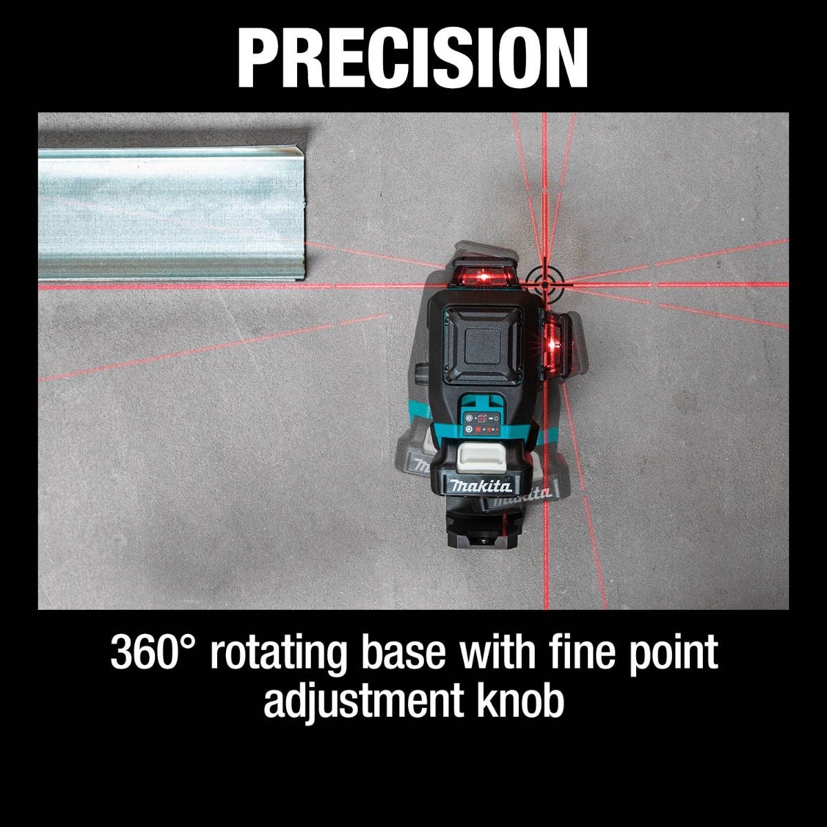 Makita SK700DNAJ 12V max CXT Lithium-Ion Cordless Self-Leveling 360Â° 3-Plane Red Laser Kit (2.0Ah)