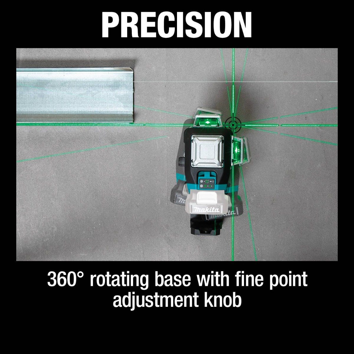 Makita SK700GD 12V max CXT Lithium-Ion Cordless Self-Leveling 360Â° 3-Plane Green Laser, Tool Only