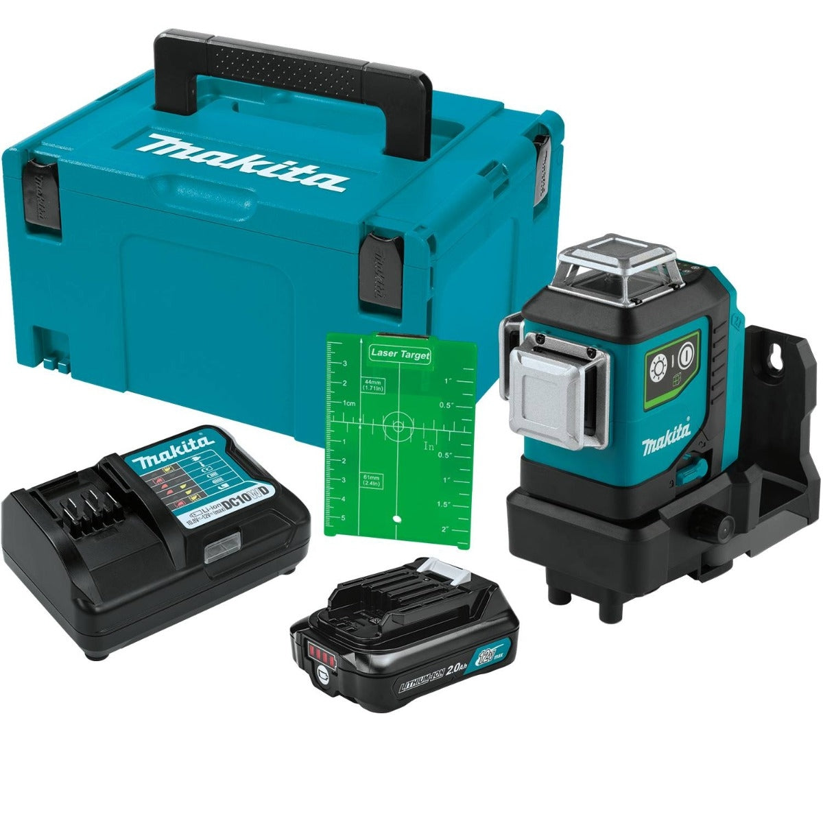 Makita SK700GDNAJ 12V max CXT Lithium-Ion Cordless Self-Leveling 360Â° 3-Plane Green Laser Kit (2.0Ah)
