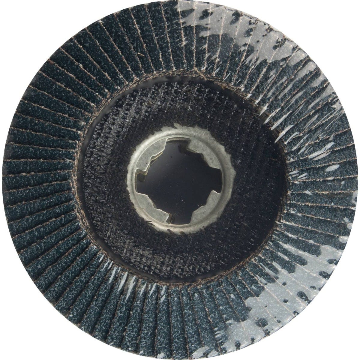 Makita T-03894-3 X-LOCK 4"‘1/2" 40 Grit Type 29 Angled Grinding and Polishing Flap Disc for X-LOCK and All 7/8" Arbor Grinders, 3/pk