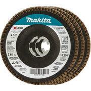 Makita T-03903-3 X-LOCK 4"‘1/2" 60 Grit Type 29 Angled Grinding and Polishing Flap Disc X-LOCK and All 7/8" Arbor Grinders, 3/pk