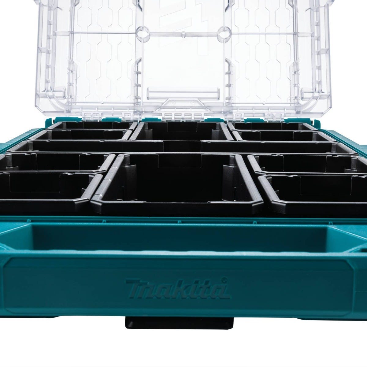 Makita MAKTRAK Low-Profile Medium Organizer with 48 Pc. Metric High Speed Steel Drill Bit, Screw BIt and Socket Set