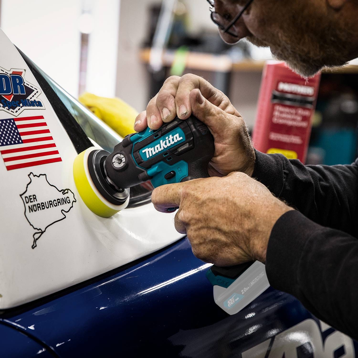 Makita VP01Z 12V max CXT Lithium"‘Ion Brushless 3" Polisher / 2" Sander, Tool Only