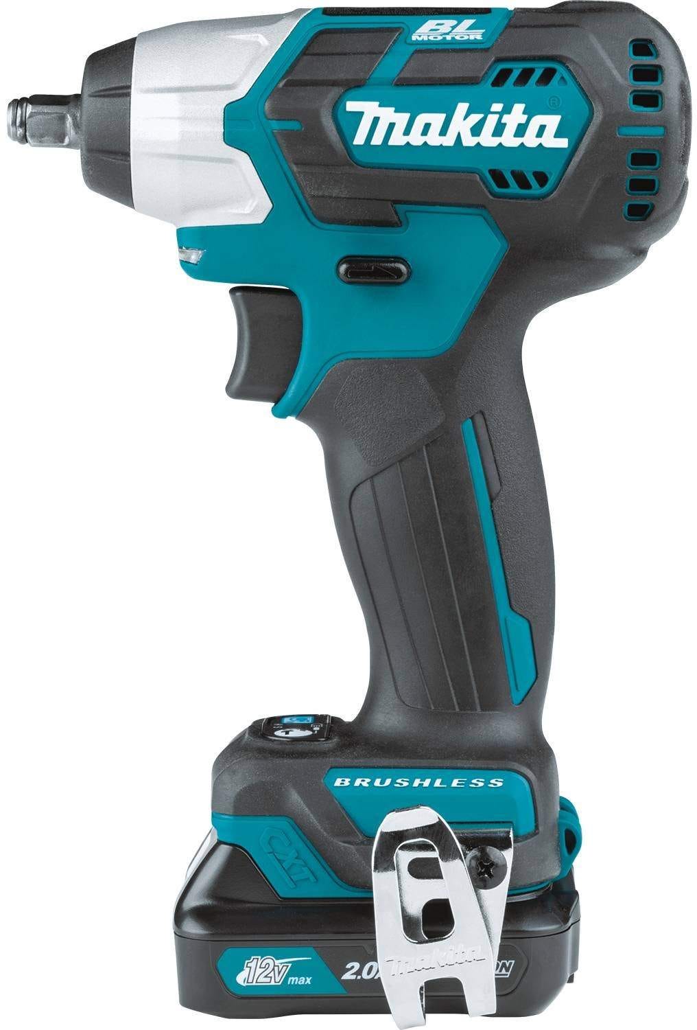 Makita WT05R1 12V max CXT Lithium-Ion Brushless Cordless 3/8" Sq. Drive Impact Wrench Kit (2.0Ah)