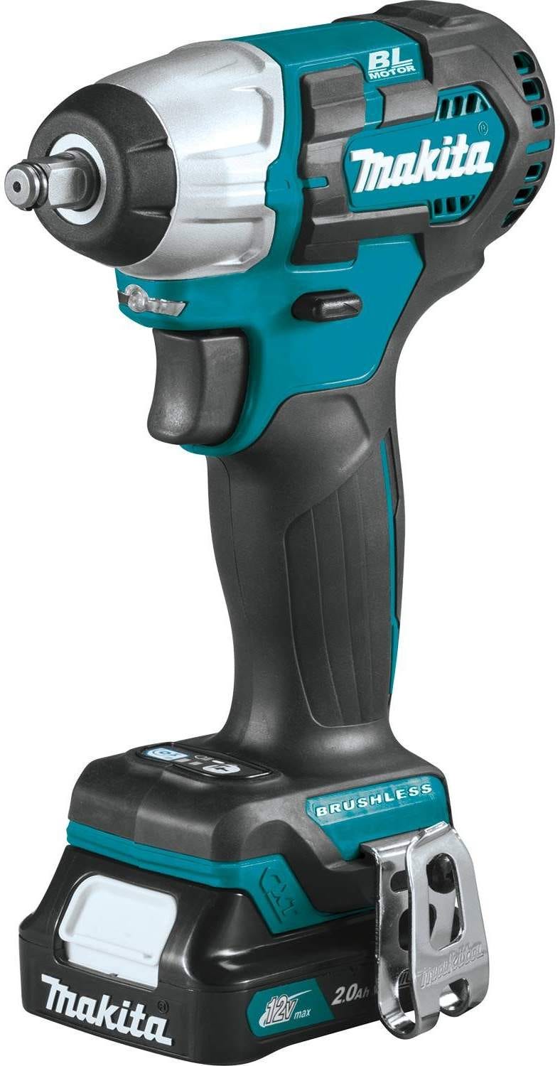 Makita WT05R1 12V max CXT Lithium-Ion Brushless Cordless 3/8" Sq. Drive Impact Wrench Kit (2.0Ah)