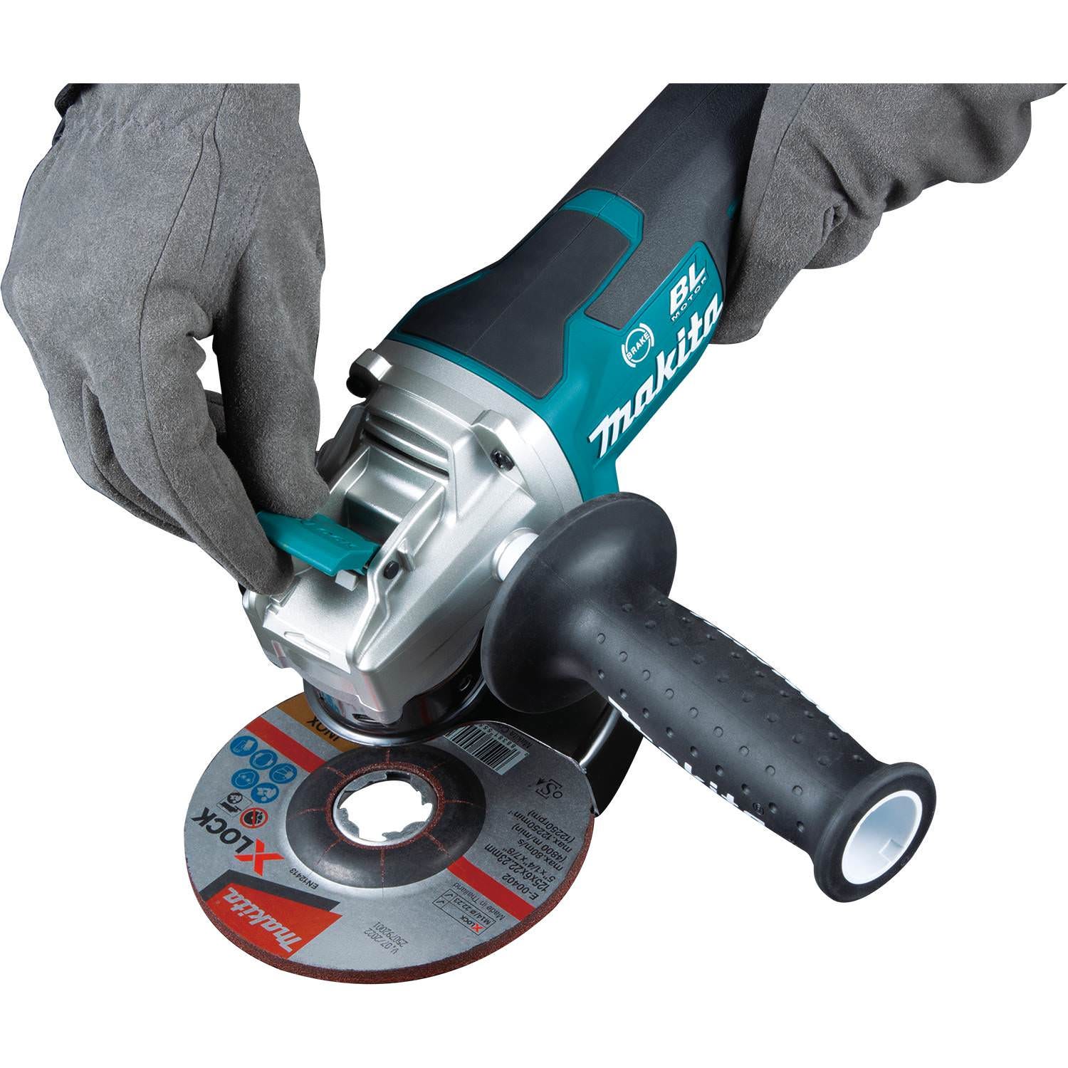 Makita XAG26Z 18V LXT Lithium-Ion Brushless Cordless 4-1/2" / 5" Paddle Switch X-LOCK Angle Grinder, with AFT, Tool Only