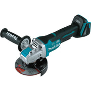 Makita XAG26Z 18V LXT Lithium-Ion Brushless Cordless 4-1/2" / 5" Paddle Switch X-LOCK Angle Grinder, with AFT, Tool Only