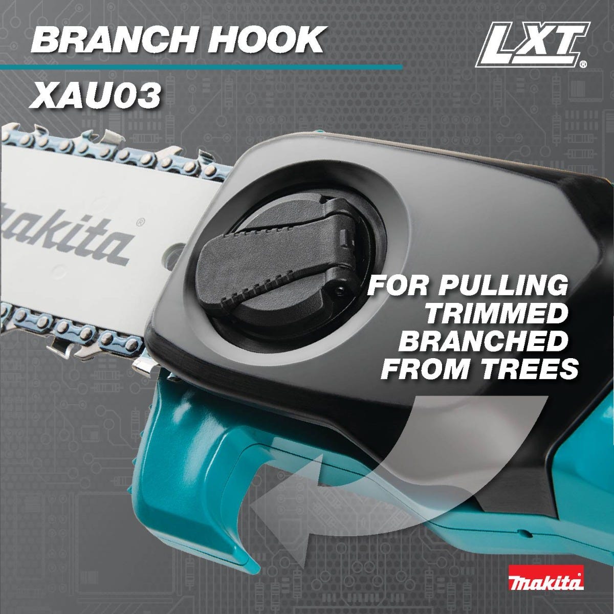 Makita XAU03Z 18V LXT Lithium-Ion Brushless Cordless 8" Extendable Articulating Pole Saw, Tool Only