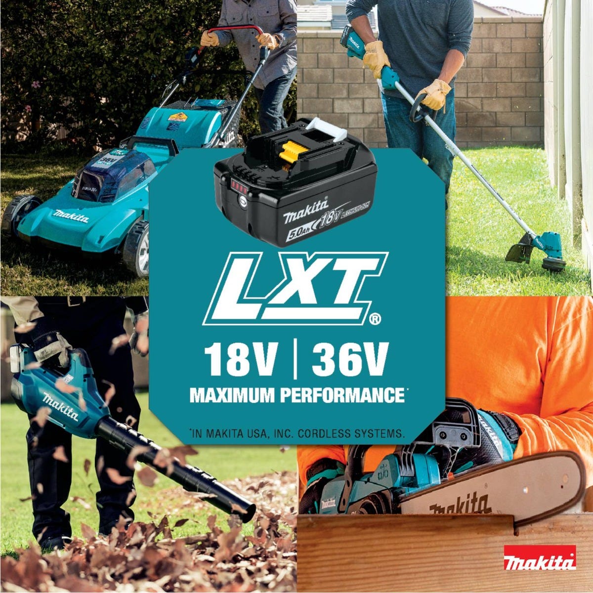 Makita XAU03Z 18V LXT Lithium-Ion Brushless Cordless 8" Extendable Articulating Pole Saw, Tool Only