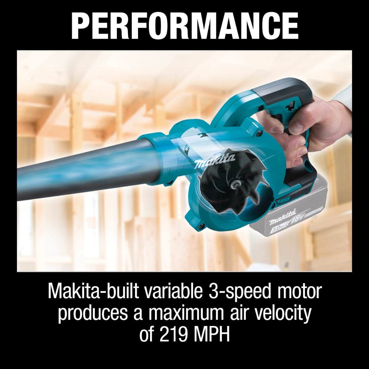 Makita XBU05Z 18V LXT Lithium-Ion Cordless Blower 4.0Ah Starter Kit
