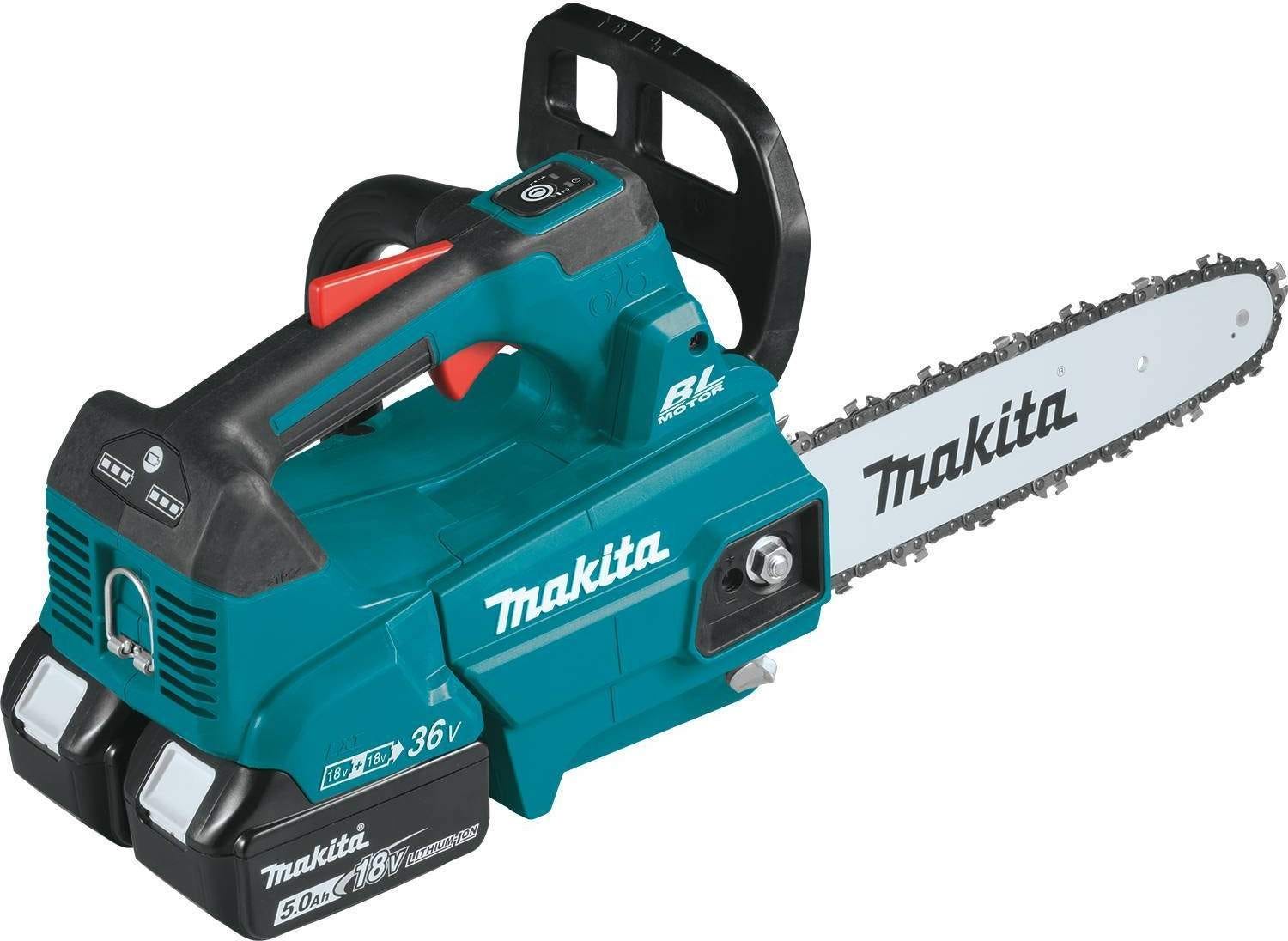 Makita XCU08PT 36V (18V X2) LXT Brushless 14" Top Handle Chain Saw Kit (5.0Ah)