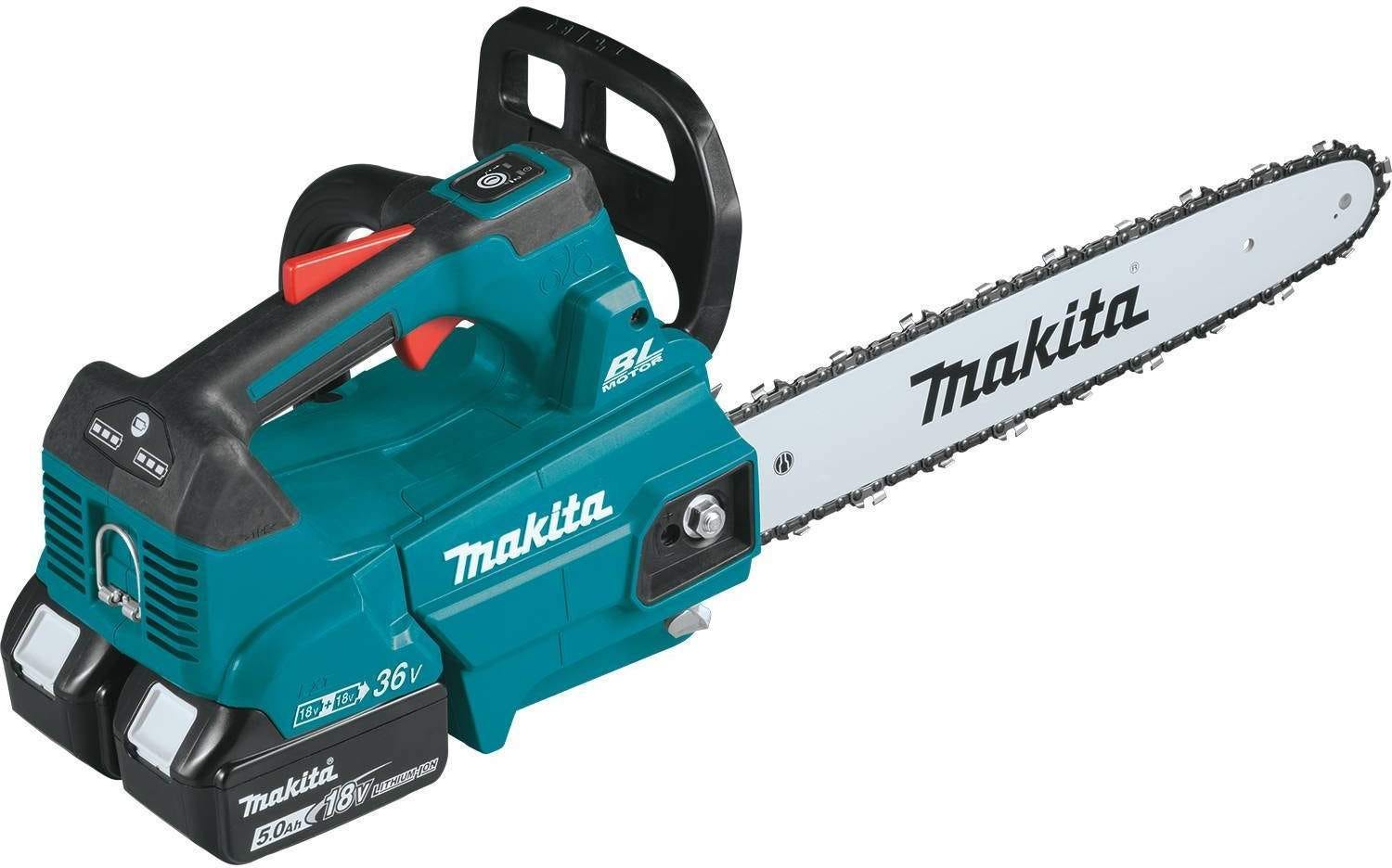Makita XCU09PT 36V (18V X2) LXT Brushless 16" Top Handle Chain Saw Kit (5.0Ah)