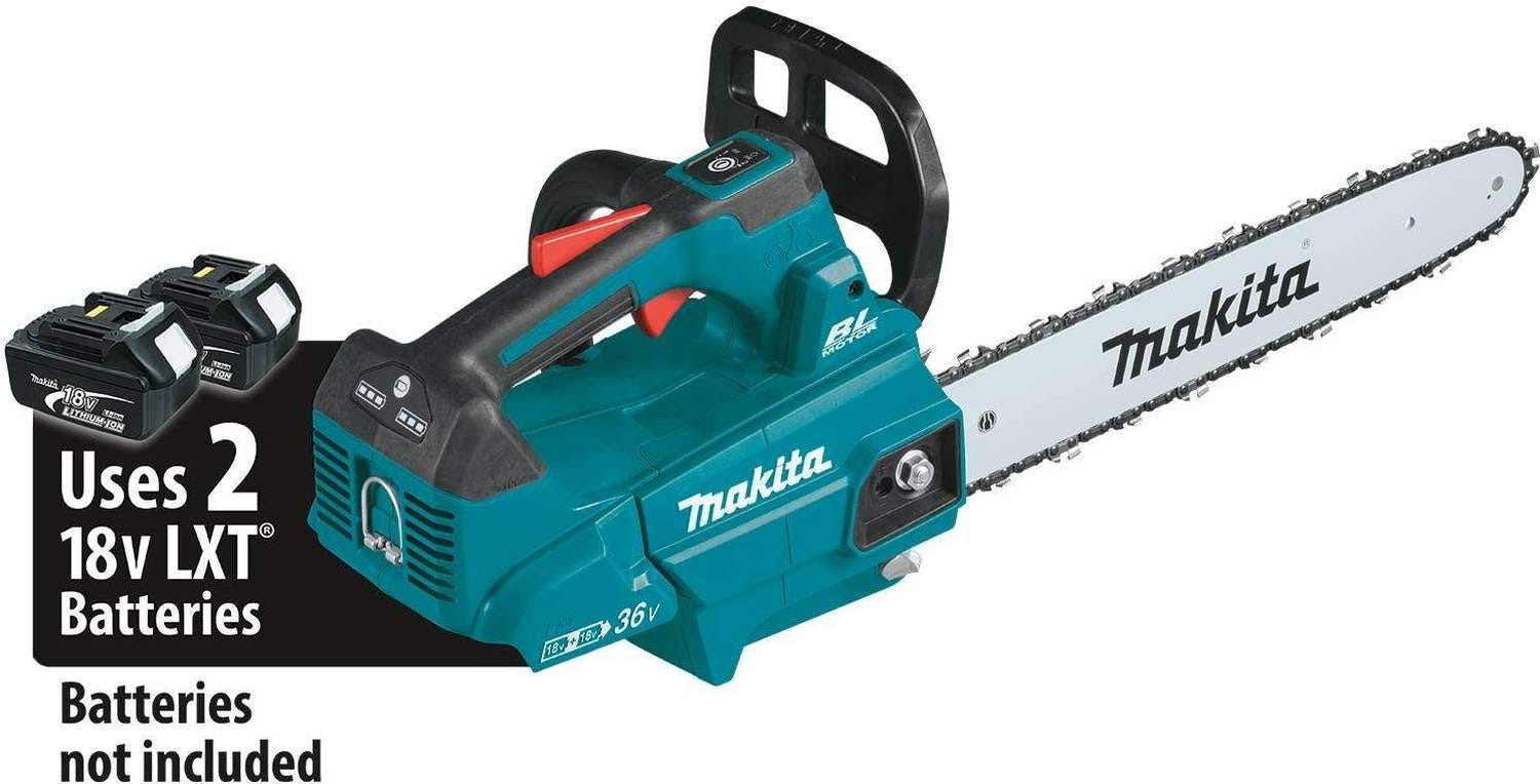 Makita XCU09Z 36V (18V X2) LXT Brushless 16" Top Handle Chain Saw, Tool Only