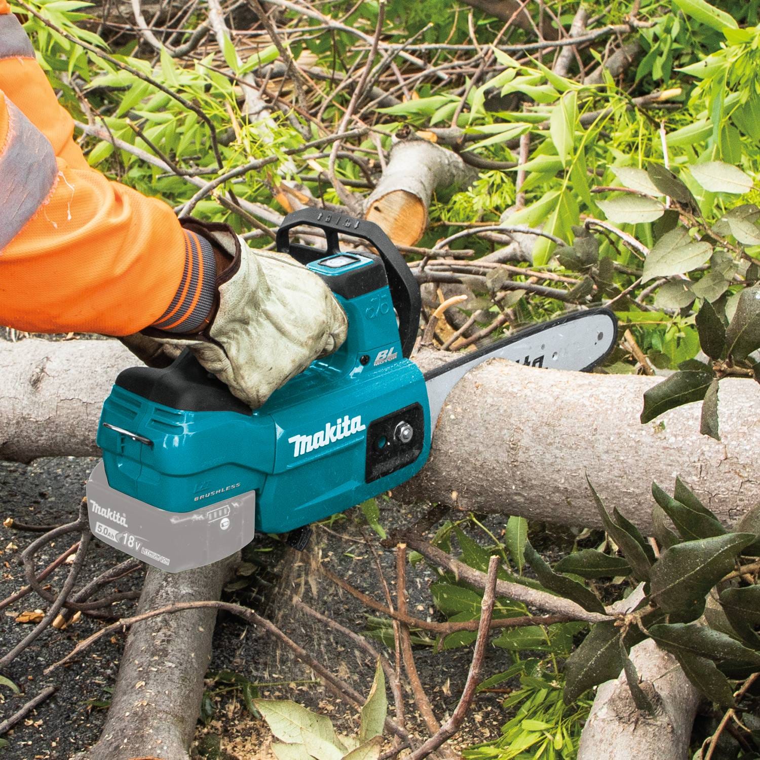 Makita XCU10Z 18V LXT Lithium-Ion Brushless Cordless 12" Top Handle Chain Saw, Tool Only