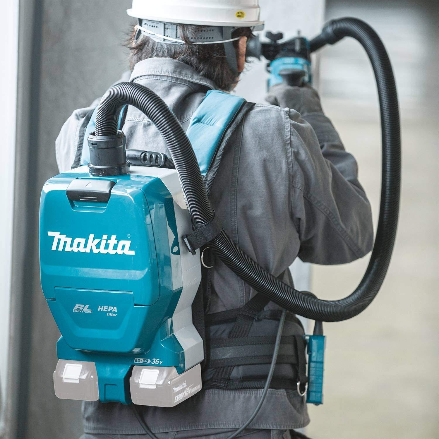 Makita XCV09Z 36V (18V X2) LXT Brushless 1/2 Gallon HEPA Filter Backpack Dry Vacuum, Tool Only